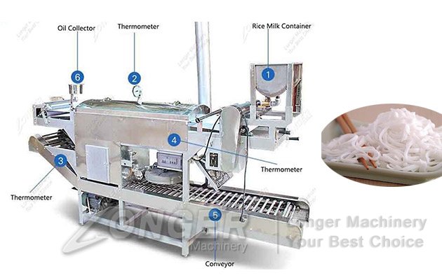 ho fun noodles making machine