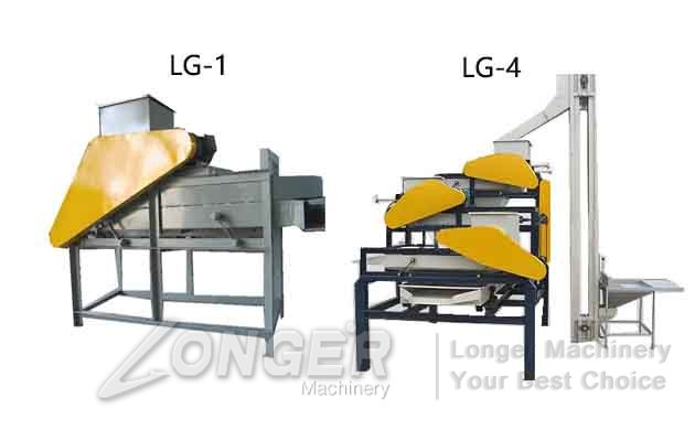 almond grade dehulling machine
