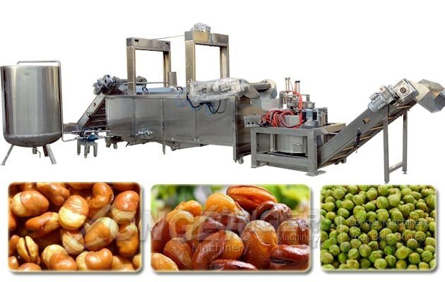 peanut frying machine