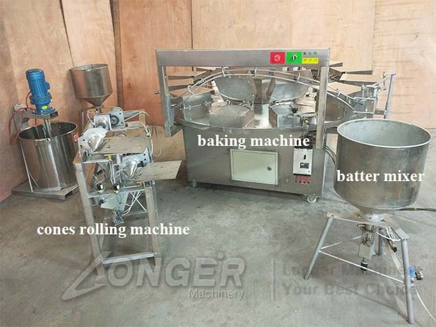 waffle cones making machine