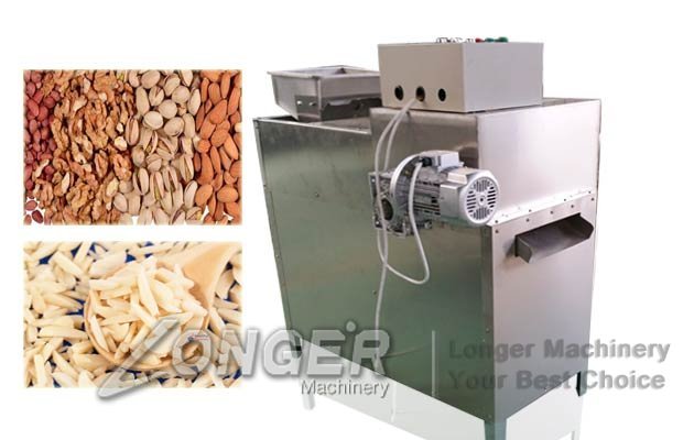 almond slivering cutting machine