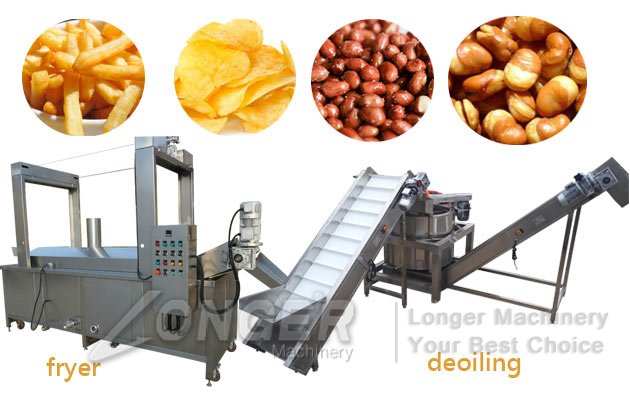 potato chips frying machine