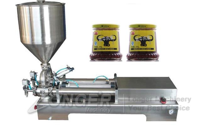 almond sauce bottle filling machine