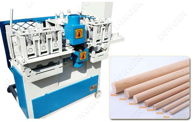 wood rod rounding machine