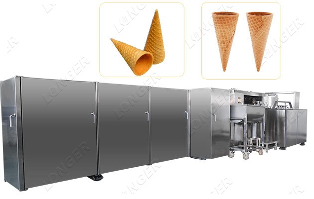 ice cream cone production line