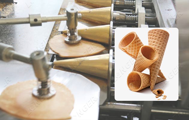 ice cream cone production line