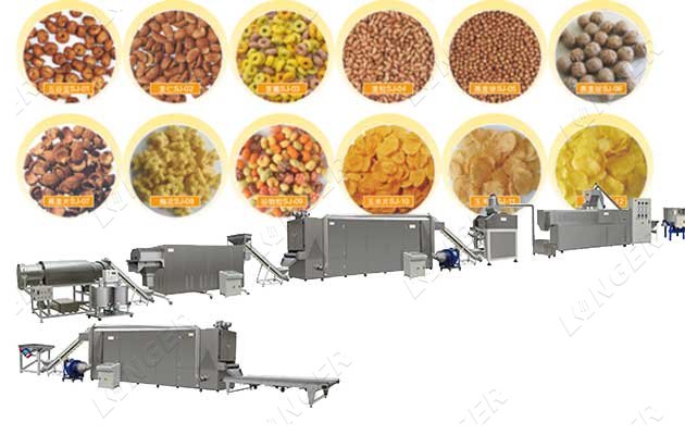 automatic corn flake making machine