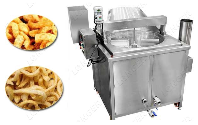 pork skin frying machine