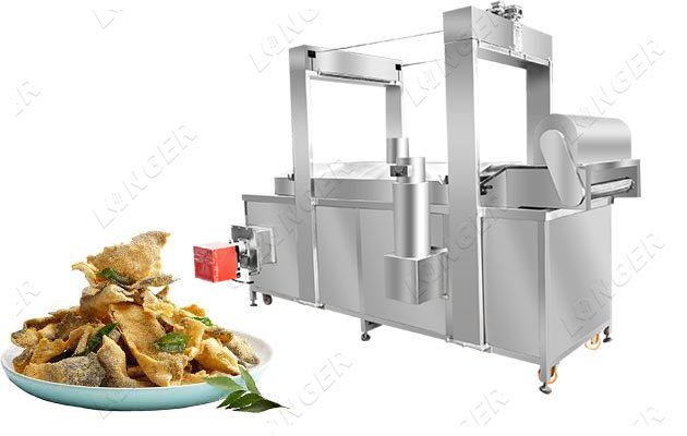 automatic fish skin fryer equipment