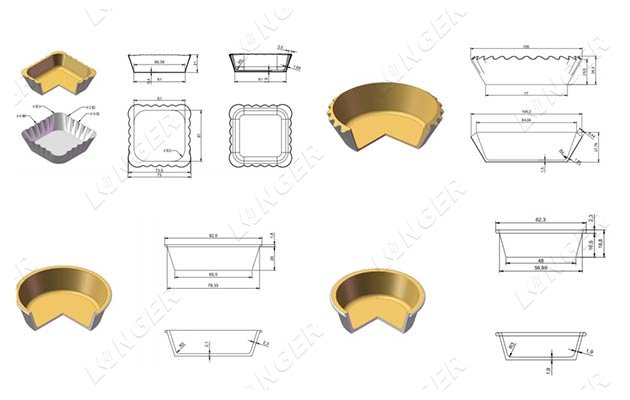 egg tart forming machine