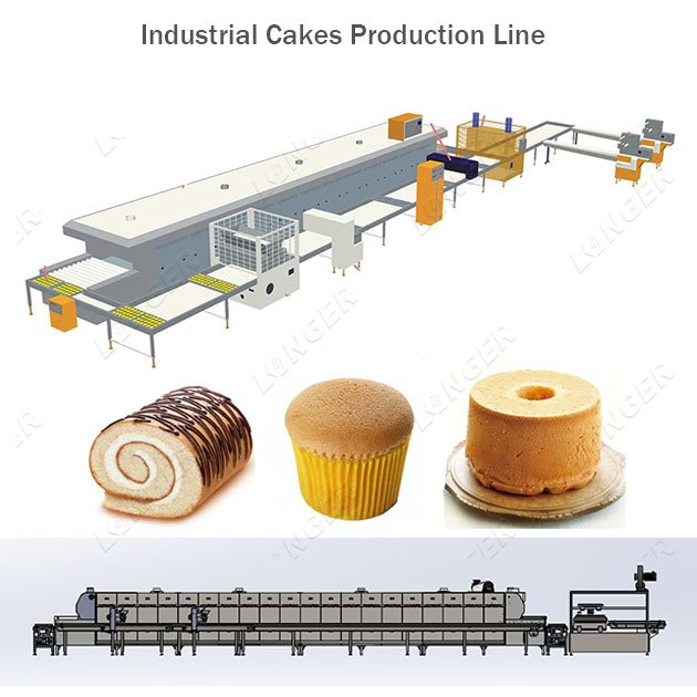 industrial cakes production line