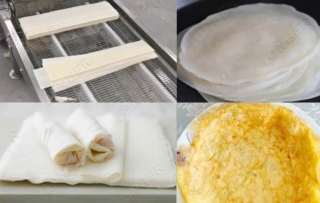 automatic spring roll wrapper machine