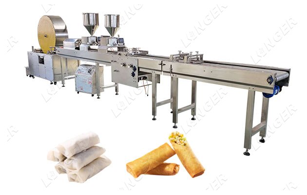 automatic spring roll making machine