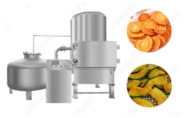 snack chips vacuum frying machine