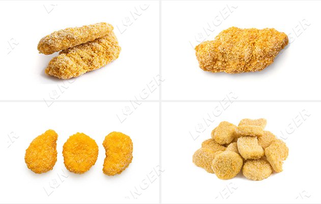fried chicken nuggest making machine