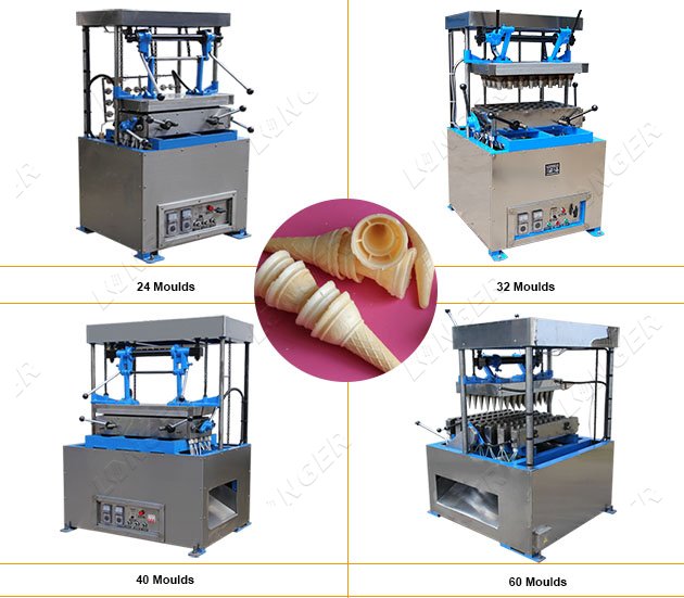 Different Models of Wafer Ice Cream Cone Machines